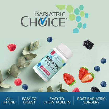 Multivitaminico Bariatrico Masticable Con Calcio 120 Und Sabor Bayas