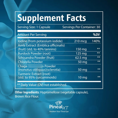 Pineal XT Gold Suplemento Para Descalcificar La Glandula Pineal Y Activar El Tercer Ojo