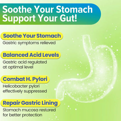 Tratamiento H Pylori Probióticos 100 Mil Millones UFC Lactobacillus Reuteri Salud Digestiva