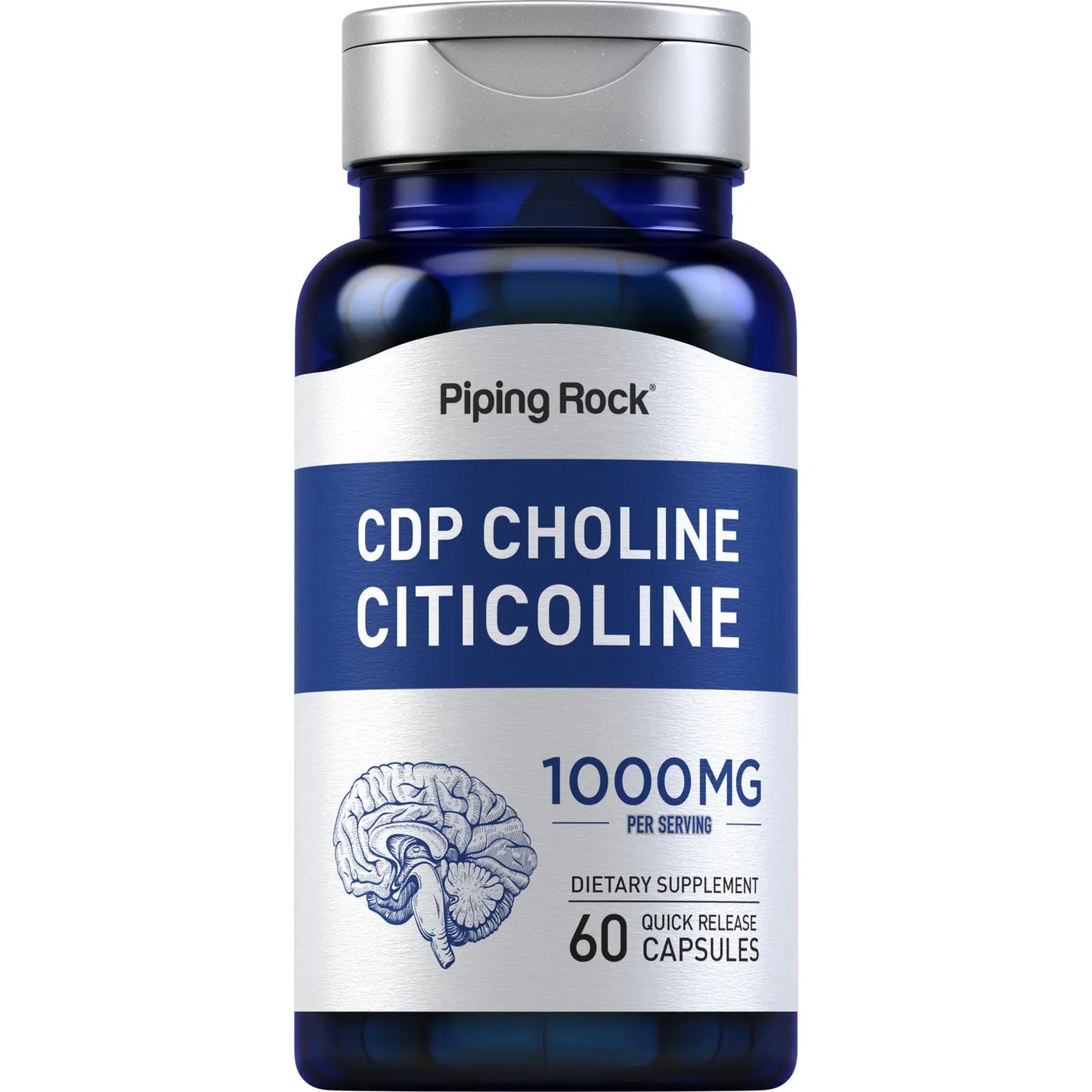 Citicolina 1000mg Cápsulas Liberación Rápida Suplemento Cognitivo Natural