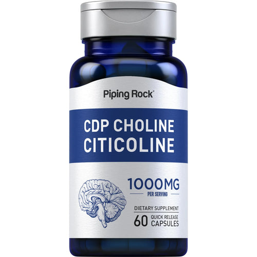 Citicolina 1000mg Cápsulas Liberación Rápida Suplemento Cognitivo Natural