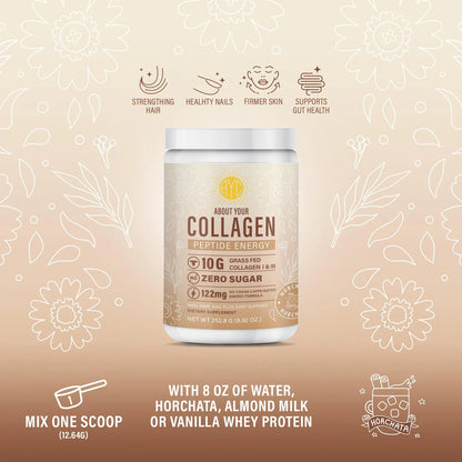 Colageno En Polvo Peptide Energy Para Piel Cabello Uñas Tipo I Y III Con Vitamina C