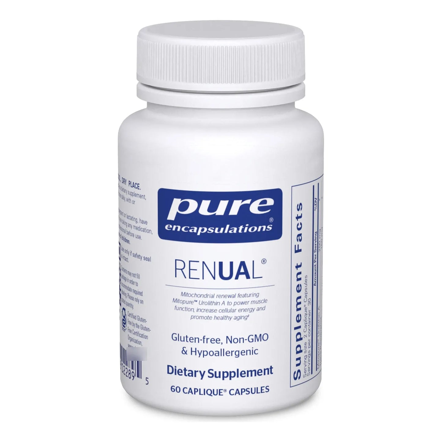 Renual Suplemento De Urolitina A 60 Capsulas Apoyo Muscular Y Energia Celular