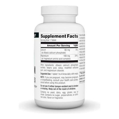 Source Naturals Quelato De Magnesio 250 Tabletas Funcion Nerviosa Y Muscular