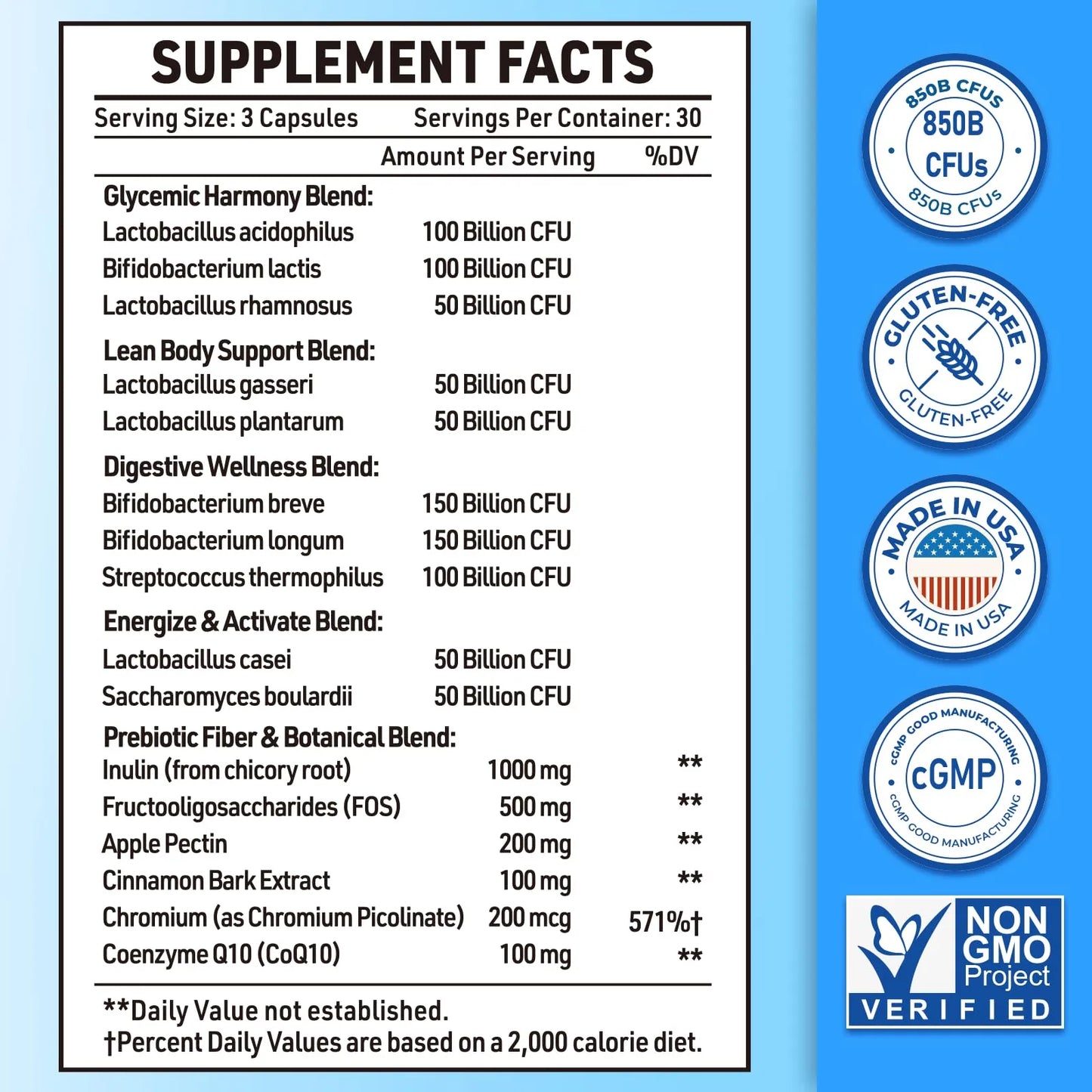 Probióticos Avanzados Hombre 50+ Apoyo Intestinal Y Energía 850 Mil Millones UFC