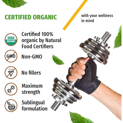 Gotas Orgánicas D3 K2 5000 UI Con Aceite MCT Omega 3 Suplemento Líquido
