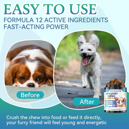 Golosinas Masticables Para Perros Con Glucosamina Condroitina Suplemento Articular Sabor Pollo