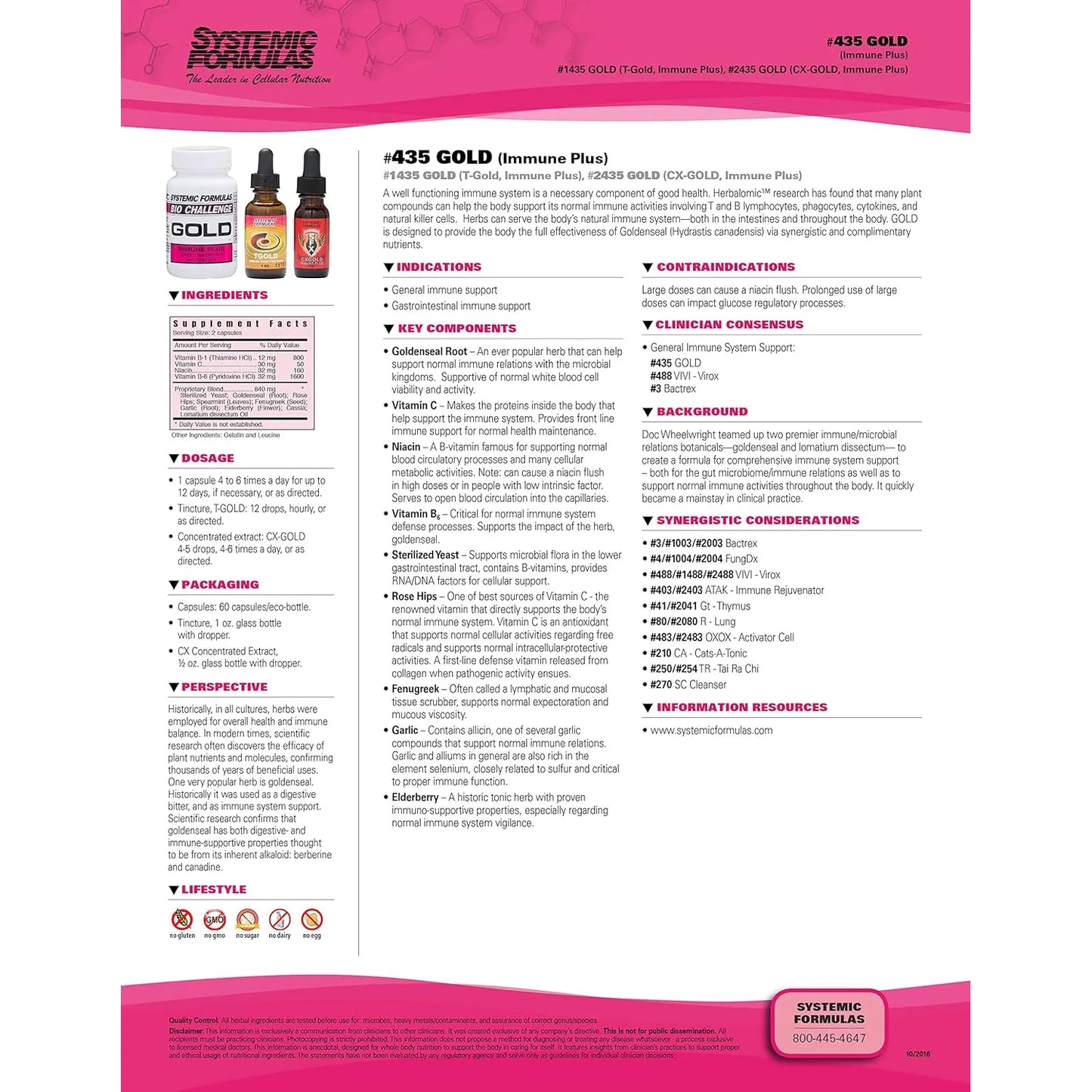 Gold Immune Plus 60 Capsulas Apoyo Inmunologico Natural Efectivo