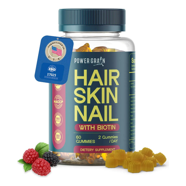 Gomitas Biotina 5000 Mcg Cabello Piel Uñas Crecimiento Veganas