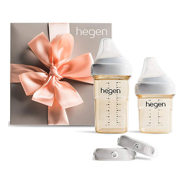 Kit Básico Biberón Recién Nacido Hegen PPSU Tetina Media Seguro y Anticólicos