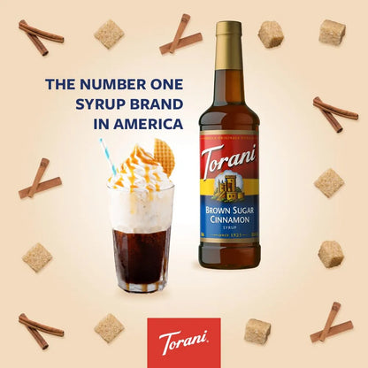 Jarabe De Canela Y Azúcar Moreno Torani 740 Ml Endulza Naturalmente