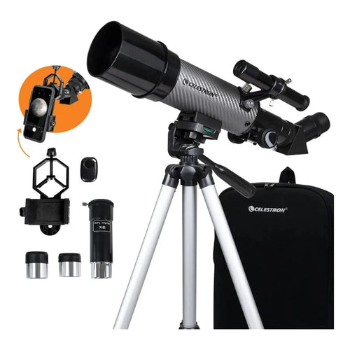 Telescopio Portátil Celestron Travel Scope 60 DX Ideal Para Aventuras Astronómicas Y Naturaleza
