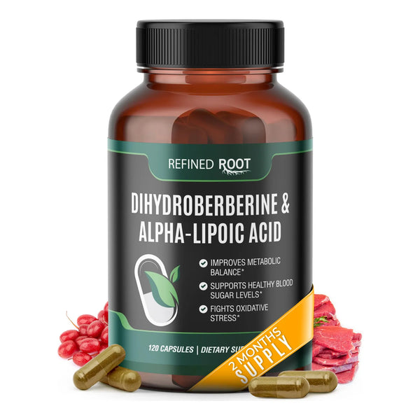 Dihidroberberina 300 Mg Con Acido Alfa Lipoico 600 Mg Suplemento Metabólico Premium