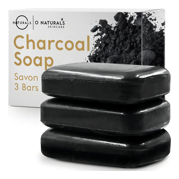 Pack 3 Jabones Carbón Activado Con Aceite Menta Detox Corporal
