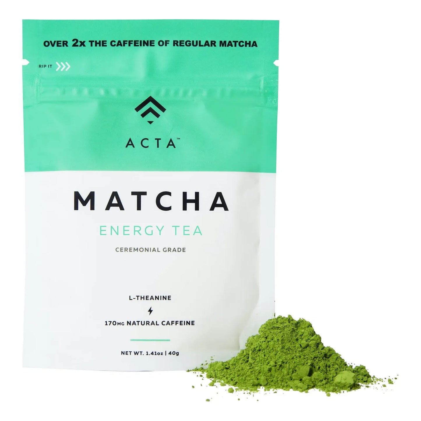 Té Matcha Energy 40g Alta Cafeína 170mg Enfoque Energía Sostenible