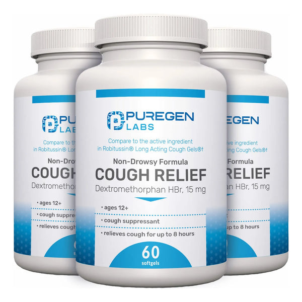 Alivio De Tos Adultos Dextrometorfano 15mg 8 Horas Sin Somnolencia