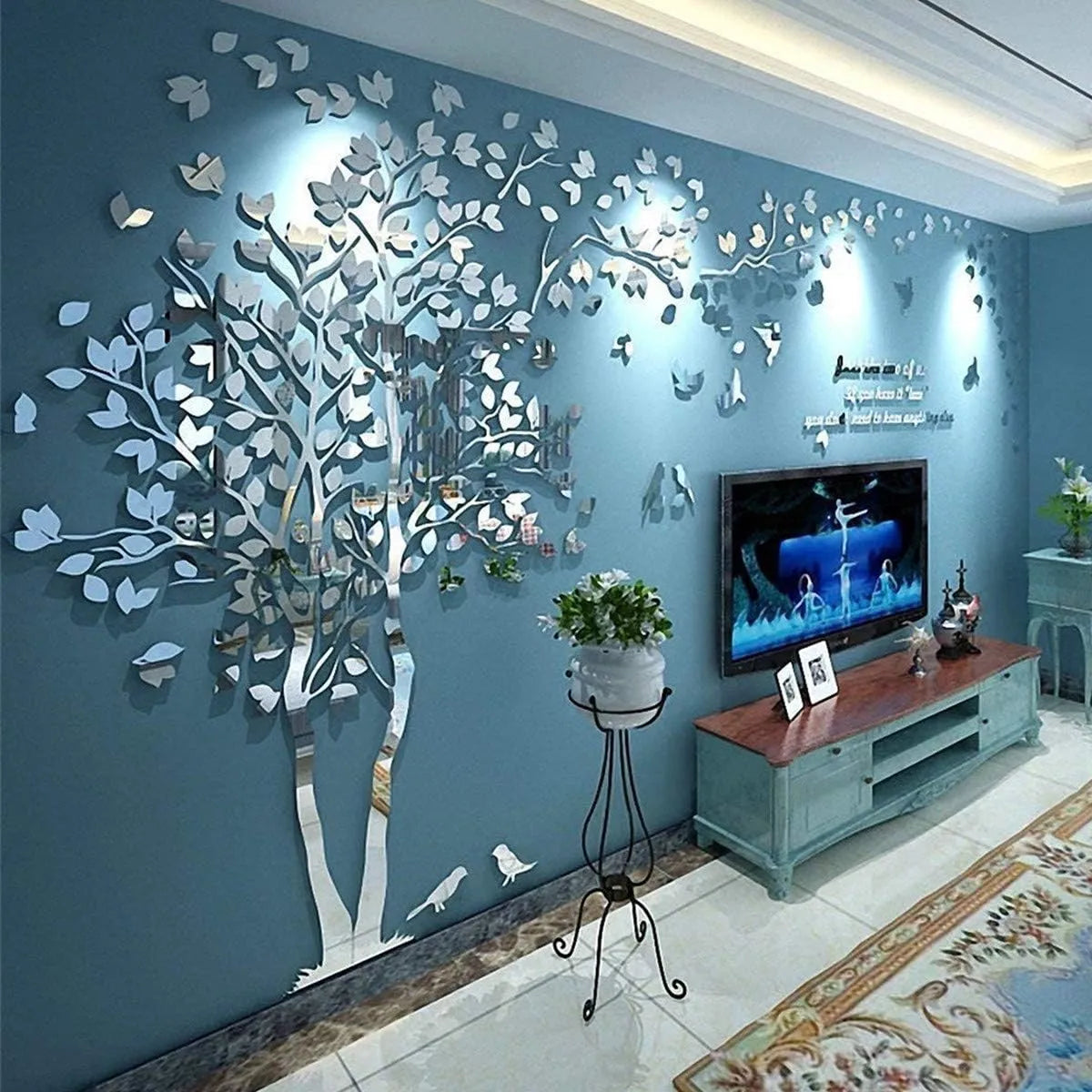 Pegatinas De Pared De Árbol 3D Calcomanías Decorativas Para Hogar