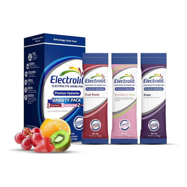 Electrolit Paquete Variado 8 Sobres Hidratación Instantánea Sabores Deliciosos