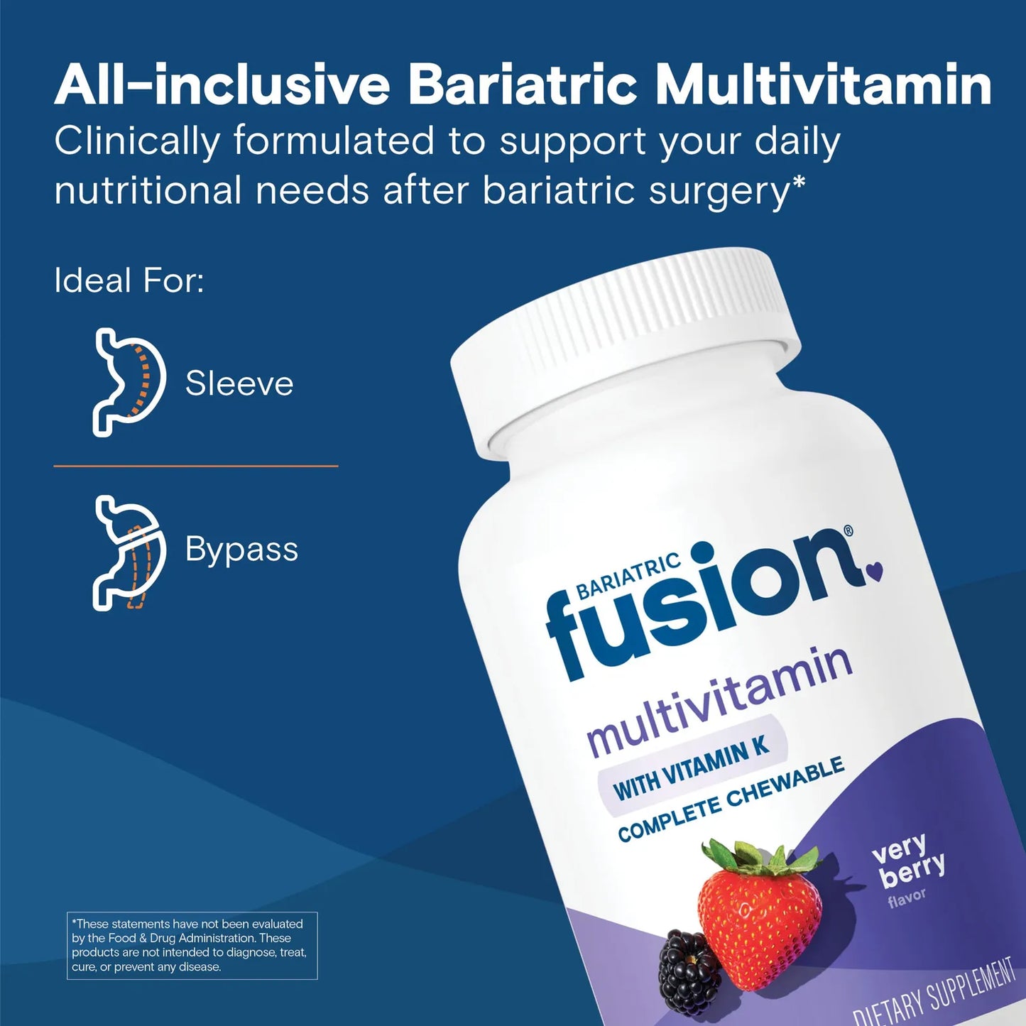 Multivitaminico Bariatico Masticable Con Hierro Y Vitamina K 120 Tabletas