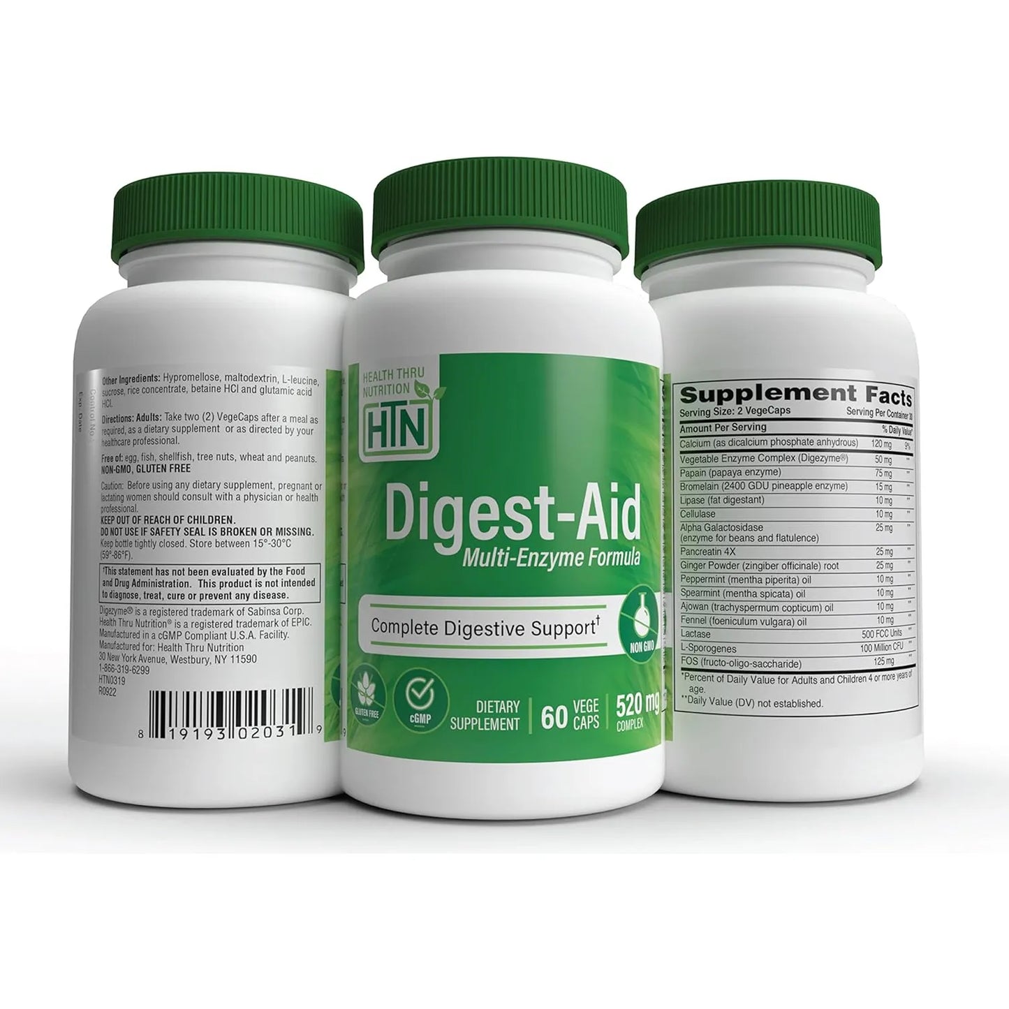 Enzimas Digestivas Con Prebióticos Y Probióticos Soporte Intestinal Completo