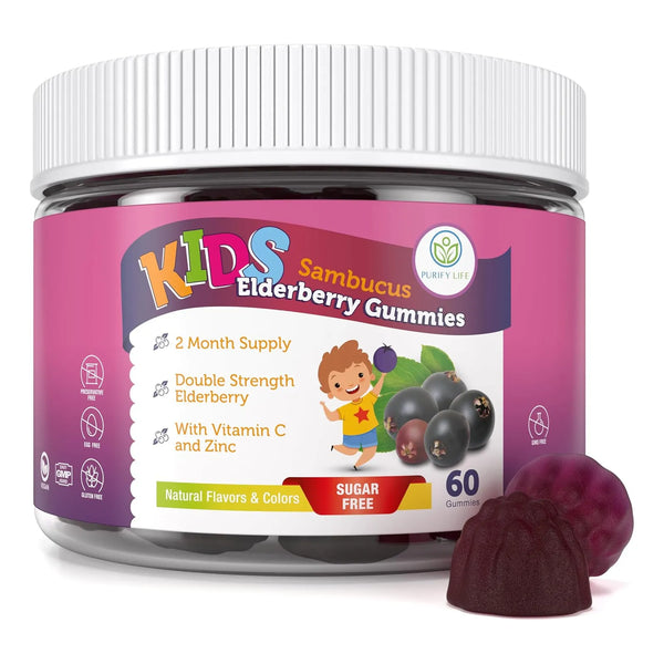 Gomitas De Sauco Niños Vitamina C Zinc Apoyo Inmunologico Sin Azucar