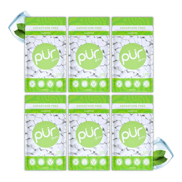 Chicles Pur Menta Fria 100 Xilitol Veganos 55 Unidades Sabor Refrescante Sin Azucar