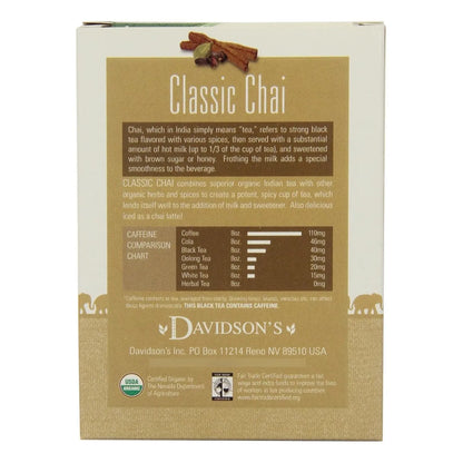 Té Chai Surtido 8 Bolsas Paquete De 12 Orgánico Con Cafeína Ideal Con Leche