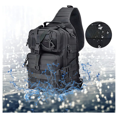 Mochila Táctica Militar HAOMUK Negra Resistente Al Agua Y Duradera