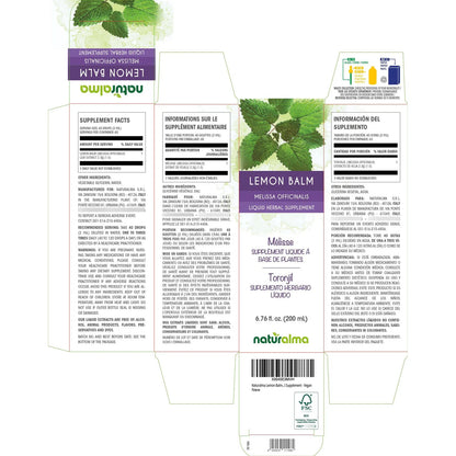 Extracto De Bálsamo De Limón Melissa Officinalis 100 Natural Vegano 6.76 Oz