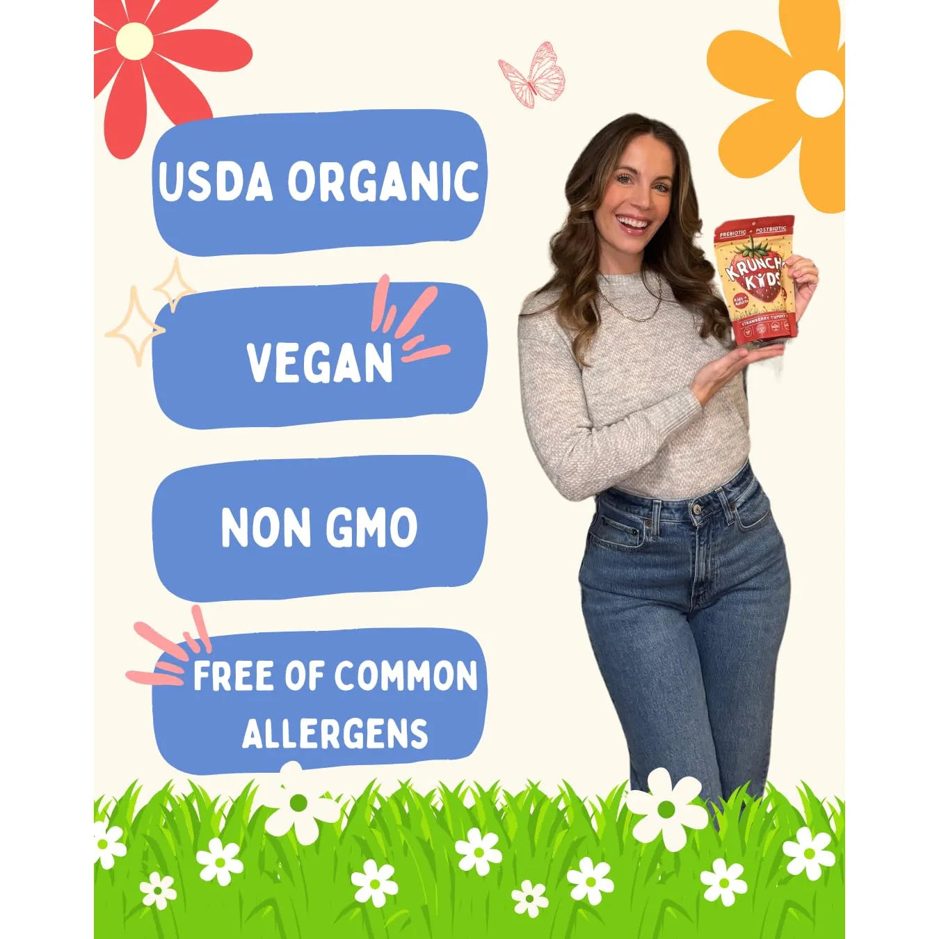Gomitas De Vitamina D3 5000 UI Orgánicas Sabor Fresa Para Adultos
