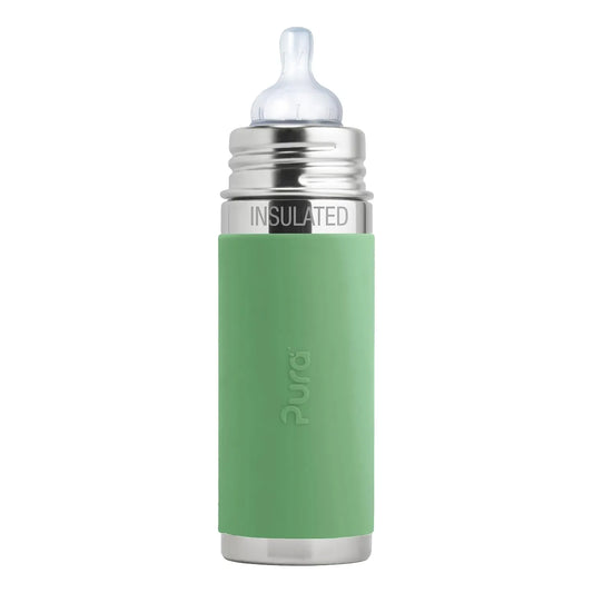 Biberón Anticólico Acero Inoxidable Pura Kiki 9oz Libre De Plástico MadeSafe