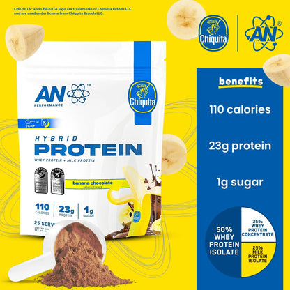 Proteína De Suero En Polvo Sabor Chocolate Plátano 23 Gramos Alto En Proteína Bajo En Azúcar