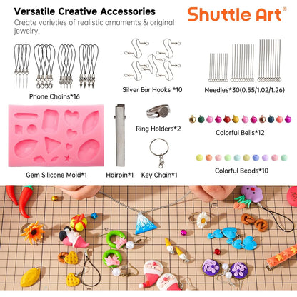 Kit Arcilla Polimerica 57 Colores Con Herramientas Y Accesorios Creativos