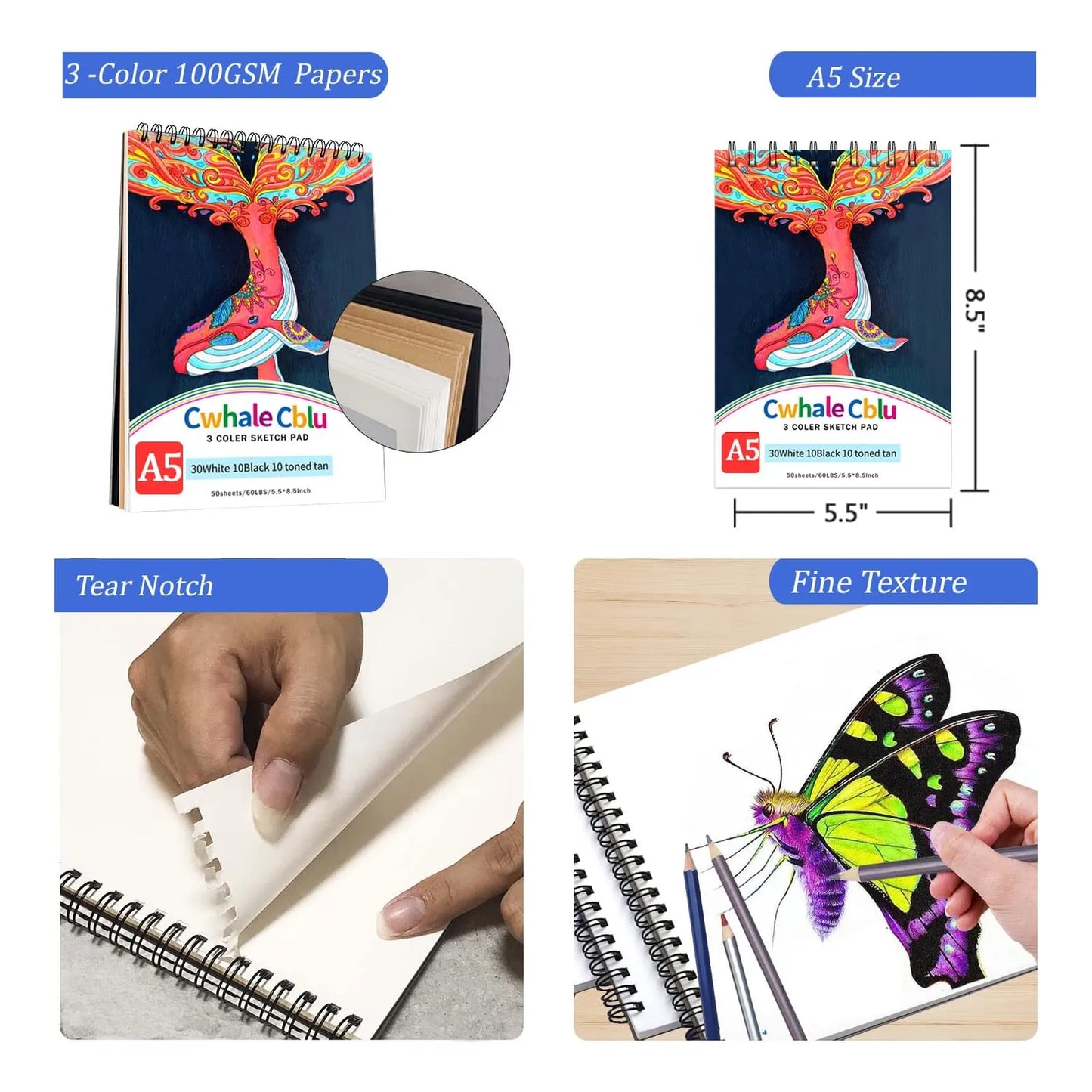Juego Completo 77 Herramientas Artísticas Libro De Boceto Ideal Para Principiantes Y Expertos