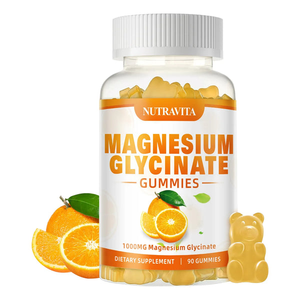 Gomitas De Glicinato De Magnesio 1000 Mg Con L Treonato Vitamina D y CoQ10