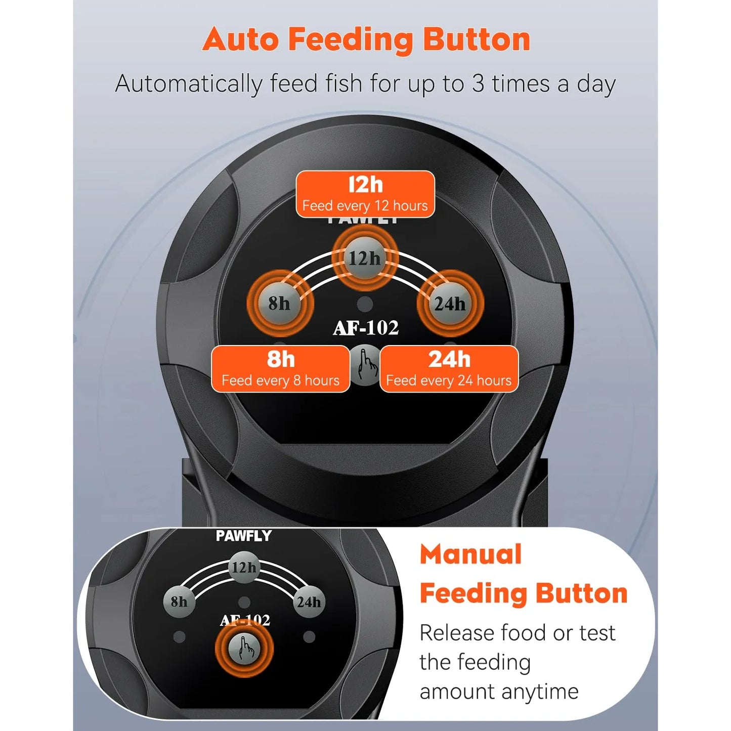 Alimentador Automatico De Peces Ajustable 200 Ml Con Temporizador Programable