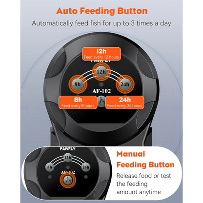 Alimentador Automatico De Peces Ajustable 200 Ml Con Temporizador Programable