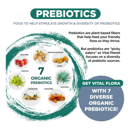 Probiótico Vital Flora Hombre 60 Mil Millones UFC 60 Cepas Salud Digestiva E Inmunológica