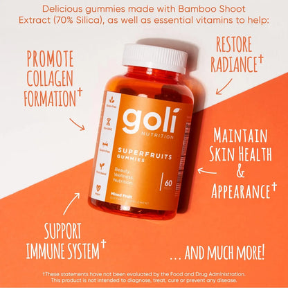 Gomitas Vitaminicas Superfruits Goli 60 Unidades Colageno Piel Radiante