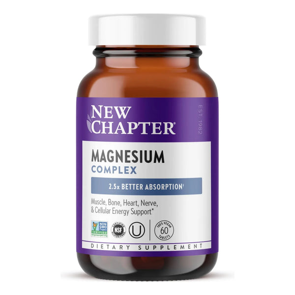 Complejo De Magnesio Glicinato Para Corazon Huesos Nervios Musculos Y Energia 60 Capsulas Vegano