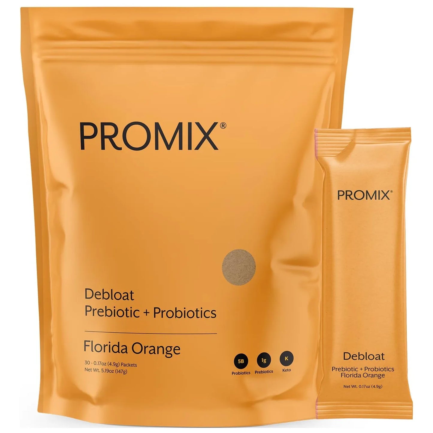 Promix Debloat Prebióticos Probióticos Con Baobab Alivia Hinchazón 30 Unidades