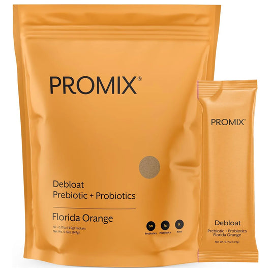 Promix Debloat Prebióticos Probióticos Con Baobab Alivia Hinchazón 30 Unidades