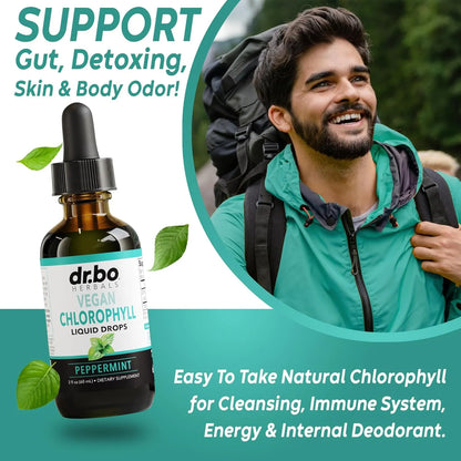 Gotas De Clorofila Liquida Detox Energia Y Frescura Natural Vegano