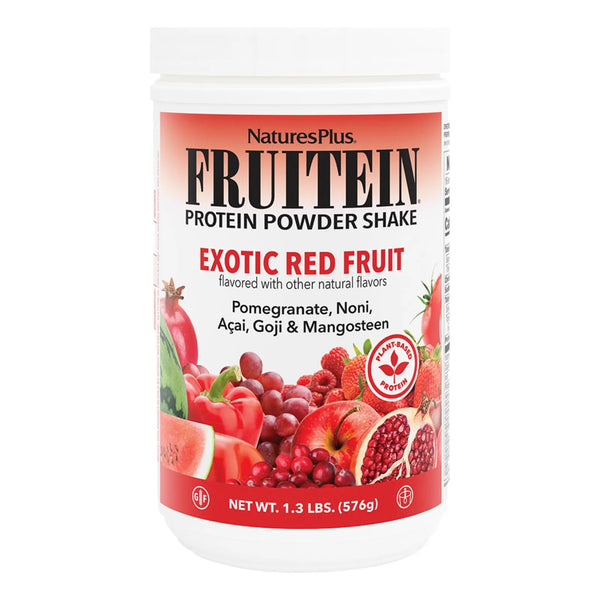 Batido Exotico De Frutas Rojas NaturesPlus Fruitein 1.3 Libras Proteina Vegetal Energia