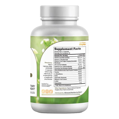 Zahler AccuVision Fórmula Avanzada Salud Ocular 120 Cápsulas Suplemento Dietético