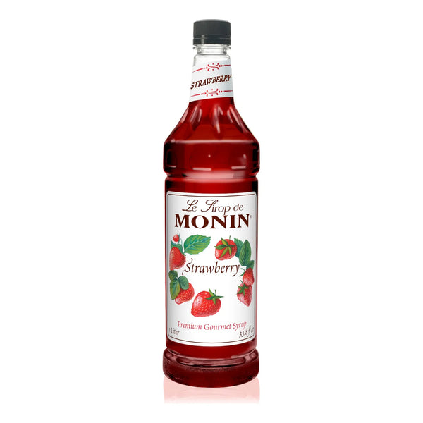 Jarabe De Fresa Monin Bt 1 Lt Sabor Natural Y Versatil Sin Sabores Artificiales