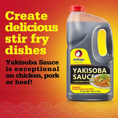 Salsa Yakisoba Vegana Autentico Sabor Umami 2.4 Litros Somos Importaciones Gold