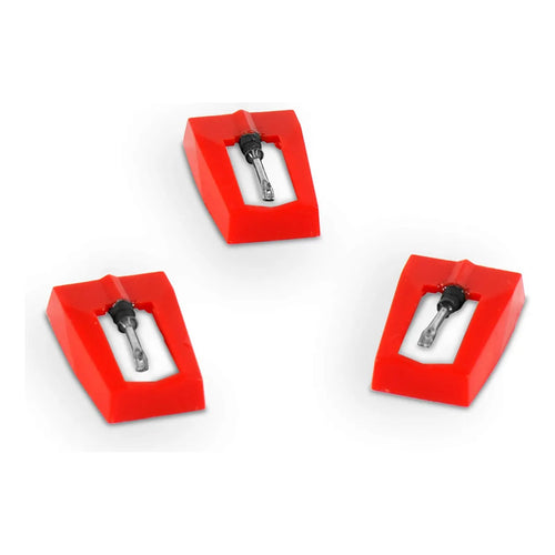 Paquete De 3 Agujas De Repuesto Para Tocadiscos Compatible Con Varios Modelos