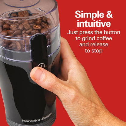 Molinillo Eléctrico Hamilton Beach Para Café Y Especias Con Cuchillas De Acero Inoxidable