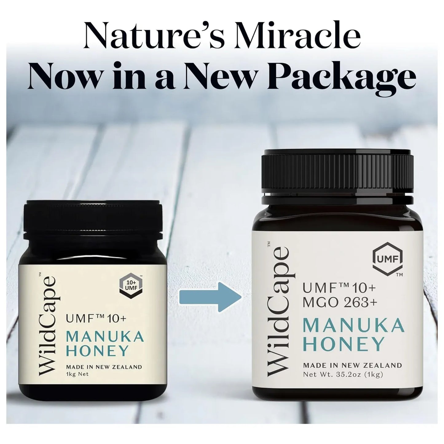 Miel De Manuka Pura Cruda UMF 10 MGO 263 WildCape 100 Natural Nueva Zelanda